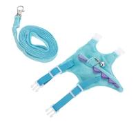 ARTSEWPLY Arnés con Correa para Mascotas Pequeñas Forma de Dinosaurio Chaleco Ajustable y Resistente para Hurones Conejos y Pequeños Animales para Paseos y Aventuras al Aire