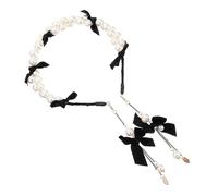 ARTSEWPLY Banda Cabello Borla De Perla Diadema De Moda De Estilo Butterfly Accesorio Cabello Para Fiesta Diademas De Perlas Elegante