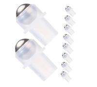 ARTSEWPLY Bolígrafos De Bola Para Aceites Esenciales 10 Piezas 16 Dientes Transparente Pe Aplicador Roll-on Para Frascos De Perfume Recarga Uso Personal Segura
