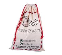 ARTSEWPLY Bolsa de Navideña de Algodón con Cordón Bolsa de Almacenamiento Resistente para y Recuerdos Fiestas de Navidad Diseño Duradero y Práctico para Uso Múltiple