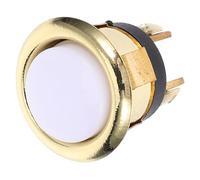 ARTSEWPLY Botón Timbre Tradicional de Puerta con Cable Pulsador Resistente y Duradero con Luz LED Interruptor Reemplazable para Timbre Casa Vintage Montaje Panel Redondo para Uso