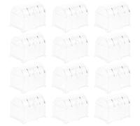 ARTSEWPLY Caja de Dulces para Bodas Estilo Europeo Transparente 12 Unidades Caja de Obsequio para Fiestas y Despedidas de Soltera para Almacenamiento de Dulces en Celebraciones