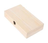 ARTSEWPLY Caja De Madera Para Recuerdos Estuche Con Tapa Abatible y Cierre Para Guardar Tarjetas De Recetas Joyas y Recuerdos Organizador Rectangular De Baratijas