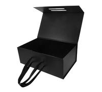 ARTSEWPLY Caja de Plegable con Asa Tapa Magnética y Suaves Caja Decorativa Resistente para Cumpleaños y Presentaciones Especiales