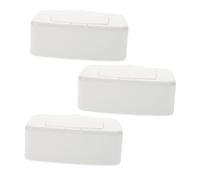 ARTSEWPLY Caja Dispensadora de Toallitas Húmedas para Ñiño 3 Piezas, Porta Toallitas Tapa, Plástico Duradero, Tamaño Compacto, Dispensador Portátil para Hogar y Viaje