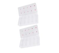 ARTSEWPLY Caja Organizadora Para Uñas 2 Unidades Tamaño Mediano Tapa Transparente Almacenamiento De Herramientas Para Decoración De Uñas Portátil Para Manicura y Arte Nail Art