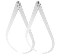 ARTSEWPLY Calibrador Metálico para Cerámica 25 CM Patas Curvas Herramienta de Medición y Modelado de Arcilla de Acero Inoxidable 2 Piezas para Escultura y Manualidades