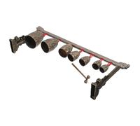 ARTSEWPLY Campana Tradicional China de Aleación de Zinc Vintage, Instrumento de Percusión Manual Compacto 7 Campanas Redondas, Adorno Musical Asiático para Decoración y Concentración