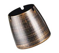 ARTSEWPLY Cenicero Decorativo Retro Mediano De Cobre Clásico, Cenicero Resistente Al Desgaste 3 Ranuras para Cigarrillos, Hogar y Oficina, Accesorio Funcional para Sala y Estudio