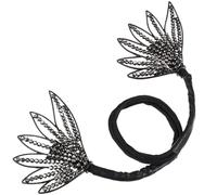 ARTSEWPLY Clip Accesorio Decorativo Práctico y Fácil de Usar Cabello Negro de Metal y Tela para Crear Moños Elegantes en Casa o Salón
