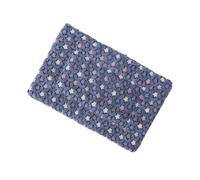 ARTSEWPLY Colchoneta Gruesa Cálida para Mascotas Alfombra de Felpa 61x41 Cm Azul Estrellas para Otoño E Invierno Cama Cómoda para Perros y Gatos Hogar