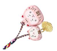 ARTSEWPLY Colgante De Gato Suerte Japonés Para Teléfono y Bolso, Decoración Colgante Ligero, Diseño De Amuleto Maneki Neko, Tamaño Compacto, Color Rosa Claro, Accesorio Portátil Para Uso Diario