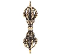 ARTSEWPLY Colgante Tibetano De Mortero Dorado De Latón Artesanal, Colgante Religioso para Collar Unisex, Decoración Tradicional Hogar y Accesorios De Bricolaje