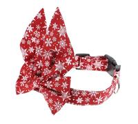 ARTSEWPLY Collar para Mascotas de Navidad con Lazo Desmontable Collar de Algodón Transpirable para Gatos y Perros para Fiestas y Diario