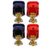 ARTSEWPLY Conectores de Terminales de Batería de Coche 2 Juegos Rojo y Azul Abrazaderas de Cobre para Bornes de Cable de Batería Accesorios Automotrices para Conexión Rápida y Uso