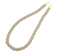 ARTSEWPLY Cordón de Barandilla de Cáñamo 1 M Gancho Metálico Resistente para Control de Multitudes en Espacios Públicos y Museos