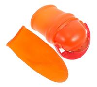 ARTSEWPLY Cortador de Pulgar para Jardinería, un Dedo, Silicona y Acero | Recogida y Poda Mano, Fácil de Limpiar, para Pimiento y Tomate, Color Naranja