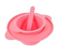 ARTSEWPLY Cuenco De Silicona Para Mascarillas Faciales y Derretir Cera 1 Unidad Grande 400 Ml Resistente Al Calor Rosa Para Cuidado Facial Con Varilla Mezcladora Rosa Para Belleza y Depilación