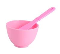 ARTSEWPLY Cuencos Faciales de Silicona para DIY Resistentes y Flexibles con Batidor Forma de Cuchilla para Uso Casa y Salones de Belleza Fácil de Limpiar y Transportar Color Rojo con Bolsa