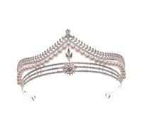 ARTSEWPLY de Perlas y Brillantes para Mujer Diadema Elegante para Bodas y Fiestas Accesorio Chic y Lujoso para Novias y Princesas