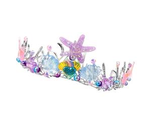 ARTSEWPLY Diadema de Estrella Marina para Fiesta Temática del Océano Tocado de Princesa Adulto y Niña Dije de Concha Marina Artificial Accesorio para Cumpleaños y Eventos