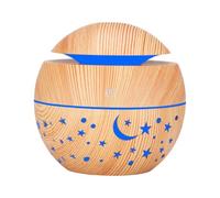 ARTSEWPLY Difusor de Aceites Esenciales USB 130Ml Luz LED y Diseño Mini de Madera para Dormitorio y Espacios Pequeños