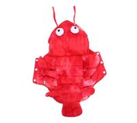 ARTSEWPLY Disfraz de Perro Divertido Diseño Langosta Roja para Halloween Ropa Cómoda para Mascotas Pequeñas para Fiestas y Sesiones de Fotos