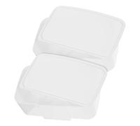 ARTSEWPLY Dispensador Portátil de Toallitas Húmedas de 2 Piezas Blanco Caja de Almacenamiento Ligera de Pp Adecuado para Cochecito o Bolso de Pañales
