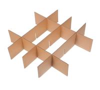 ARTSEWPLY Divisor de Caja para Mudanza 5 Piezas 335x335x80mm Cartón Rejilla Protectora Resistente para Embalaje de Vasos y Platos Transporte Seguro Hogar Cocina