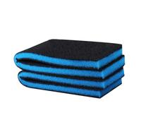 ARTSEWPLY Esponja Filtrante Bioquímica para Acuarios Doble Capa, Filtro de Carbón Activo Negro, 3 Unidades, Recortable, Compatible Tanques de Agua Dulce y Salada, Uso para Peceras