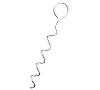 ARTSEWPLY Estaca de Amarre para Perros de Hierro Resistente, Diseño en Espiral para Fijación Segura, Tamaño Estándar, Uso en Exteriores para Entrenamiento, Camping y Fijar Casetas de Perros