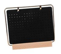 ARTSEWPLY Estante De Almacenamiento De Broches De Fieltro Tablero De Pines Esmaltado Expositor De Porta Pines Escritorio Soporte De Madera Páginas De Fieltro