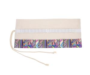 ARTSEWPLY Estuche Enrollable Que Previene Rotura y Caída Punta para Bolígrafos y Pinceles de Lona de Tela Organizador Multifunción Decoracion Colegio