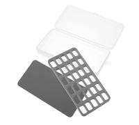ARTSEWPLY Estuche Organizador de Bobinas para Máquina de Coser Caja Plástica Gris 30 Compartimentos para Almacenamiento de Hilos y Canillas Organizador Compacto para Costura Doméstica y
