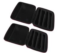 ARTSEWPLY Estuche para Micrófono Inalámbrico de EVA Rígido 29X26X7 CM Bolsa Portátil para 4 Micrófonos de Mano Compartimentos Organizadores y Malla Adecuado para Karaoke y Presentaciones