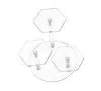 ARTSEWPLY Expositor Vertical De Acrílico Transparente De 3 Niveles para Figuras y Joyas, Soporte Portaescaleras Acrílico Grande, Estante Escalonado para Decoración y Organización del Hogar