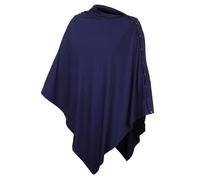 ARTSEWPLY Funda Para Cochecito y Manta De Lactancia Para Mamás, Poncho Multifuncional De Muselina Transpirable, Cobertura Resistente y Elástica Para Lactancia Al Aire Libre, Color Azul Marino