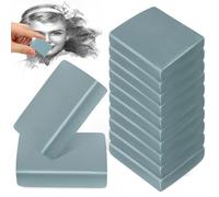 ARTSEWPLY Gomas de Borrar Moldeables para Dibujo Artístico 12 Unidades de Plastilina Suave Borradores Moldeables para Artistas y Bocetos Material Escolar Seguro y Resistente