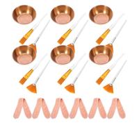 ARTSEWPLY Herramientas para Cuidado Facial con Cuencos Dorados Diadema Antideslizante y Pincel para Kit Esteticista para Spa y Uso Casa Accesorios Completos para Piel Limpia y