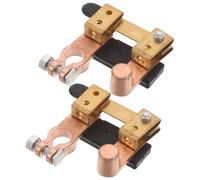 ARTSEWPLY Interruptor de Desconexión de Batería de Latón para Vehículos Camiones y Todoterrenos 2 Unidades Interruptor de Aislamiento Rápido Corte de Batería para Uso Automotriz y
