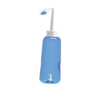 ARTSEWPLY Irrigador Nasal de Plástico de 500ml Control Botón y 2 Boquillas para Limpieza Nasal en Adultos y Niños