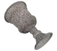 ARTSEWPLY Jarrón Vintage de Hierro Envejecido Maceta Decorativa de Urna Clásica para Escritorio y Jardín Maceta de Exterior Rústica Multifuncional para Balcón y Decoración de Interiores