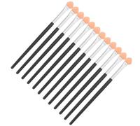 ARTSEWPLY Juego de 100 Pinceles de Esponja para Mezclar y Pintar, Mini Pinceles Pequeños de 11,3 Cm Mango Negro y Tubo de Aluminio, Esponjas Blancas Suaves para Manualidades, Pintura