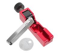 ARTSEWPLY Juego de Herramientas para Calibrar Bujías con Calibrador de Espesores Ajuste Preciso de Separación para Automóviles y Motocicletas Kit de Reparación con Medidor Rojo y Piezas