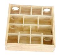 ARTSEWPLY Laberinto de Madera para Hámster y Chinchilla Juguete de Túneles Multi Celdas Seguro y Resistente para Ejercicio y Entretenimiento de Pequeños Roedores