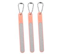 ARTSEWPLY Limas de Uñas para Uñas Naturales y Gruesas 3 Unidades Tamaño Mini Portátil Llavero para Manicura y Pedicura en Hogar y Salón