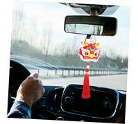 ARTSEWPLY Llavero Dragón Rojo con Diseño de Danza del León para Decoración y Bolsos Regalo Ligero y Compacto para Año Chino Accesorio Portátil y Resistente