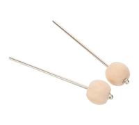 ARTSEWPLY Maza para Pedal de Bombo de Madera Maciza Vintage Cabeza Dura Pequeña Juego de 2 Piezas para Batería Accesorio de Percusión Resistente y Reemplazo Rápido