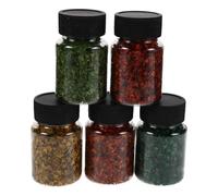 ARTSEWPLY Miniaturas de Plantas Verdes Realistas para Paisajismo Kit de 5 Botellas de Hojas Otoñales en Colores Verano Estación de Crecimiento Otoño 56 Ml por Botella para Dioramas