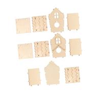ARTSEWPLY Nido de Pájaro de Madera DIY para Montar 4 Piezas, Caja de Cría Ecológica de Madera Paulownia sin Pintura, Tamaño Pequeño para Decoración Interior y Exterior, Apto para Niños